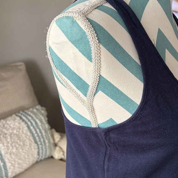 Navy Racerback Tank Dress - Picture 4 of 9